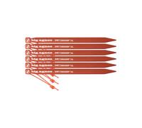 Big Agnes - Picchetti (tenda) - Dirt Dagger UL 6” Tent Stakes: Pack Of 6 in Alluminio - Arancione