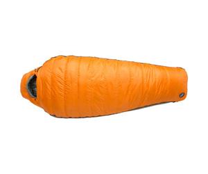 Big Agnes - Torchlight EXP 30 - Sacco a pelo in piuma 183 cm - Regular Zip: Left Tangelo /verde