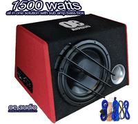 Big Alimentazione 1500W 30.5cm Amplificato Attivo Subwoofer Sub Amp Bass Box