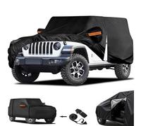 Big Ant Copertura per auto, impermeabile a 6 strati per auto da esterno per Wrangler CJ, YJ, TJ e JK a 2 porte, protezione per tutte le condizioni atmosferiche, SUV, su misura per SUV Wrangler
