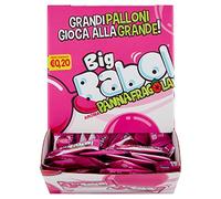 Big Babol Panna e Fragola Chewing Gum Morbido, senza Glutine, Gusto Panna e Fragola, Confezione da 200 Gomme da Masticare Incartate Singolarmente