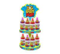 Big Baby Pop Lecca Lecca Biberon Gusti Cola Ribes Nero e Fragola 16 pz da 32 gr
