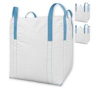 Big Bag 3 pezzi - 90 x 90 x 110 cm grande - alta stabilità fino a 1500 kg, smaltimento BigBags con 4 passanti
