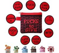 Big Bag of F* ucks to Give Zipper Pouch, 2024 Beautiful F* uck con 17 monete diverse, divertente borsa unica con cerniera F* CKS Gag regalo, piccola borsa carina fatta a mano per uomo donna, regali