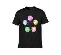 Big Bang White Paper & Rock Theory Sheldon Papier Cooper Stein Schere Unisex Cotton T-Shirts Black S