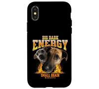 Big Bark Energy Funny Dog Meme Small Brain Moments Funny Dog Custodia per iPhone X/XS