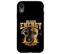 Big Bark Energy Funny Dog Meme Small Brain Moments Funny Dog Custodia per iPhone XR