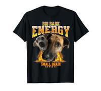 Big Bark Energy Funny Dog Meme Small Brain Moments Funny Dog Maglietta
