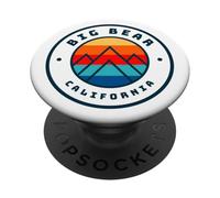 Big Bear California Sci Snowboard Sci Famiglia PopSockets PopGrip Adesivo