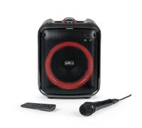 Altoparlante Bluetooth BigBen Cube con effetti luminosi 200W + microfono + telecomando
