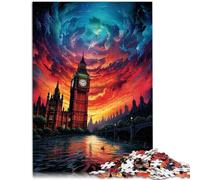 Big Ben - Puzzle da 1000 pezzi per adulti, gioco di divertimento britannico, 26 x 38 cm, collezione di artisti per adolescenti dai 14 anni in su