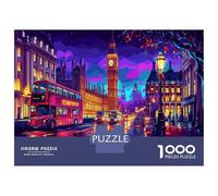 Big Ben Puzzle Impossibili 1000Pcs London Night Scene Decorazione Per La Casa. Giochi Rilassamento E Intelligence Per Adulti E Ragazzi Da 14 Anni 38x26cm/1000pcs