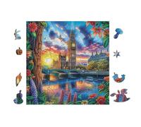 Big Ben Rompicapo 100 Pezzi Puglia Per Adulti Cartone Spesso Resistente Per Tempo Libero E Passatempo Da Passatempo Con Poster Incluso Top Vendita 28x28cm