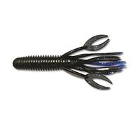 Big Bite Baits Craw Tube-Pack of 8 (Black Blue/Electric Blue)