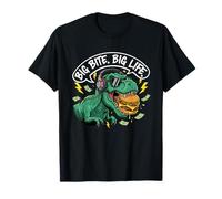 Big Bite Big Life T-Rex Meal Money Streetwear Vibe Maglietta