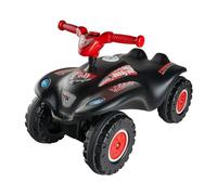 BIG Bobby Car Quad Racing (nero-rosso) - Macchinina a spinta per bambini dai 3 anni in su con manubrio, clacson e pneumatici fuoristrada, auto per bambine e bambini dai 3 ai 7 anni (max. 50 kg)