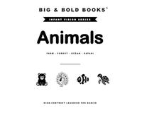Big & Bold: Animals (Farm, Forest, Ocean and Safari) - High-Contrast Infant Book, Visual Stimulation & Sensory Development for Newborns to 12 Months ... Toys. Baby Shower & Baby Welcome Home Gift.