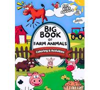 Big Book of Farm Animals Coloring & Activities for Kids Ages 3-8: A Fun 100-Page Workbook of Mazes, Word Searches & More - Includes Answer Key