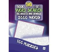 Big Book of Word Search for Adults and Seniors 2000 Words 100 Puzzles: Large Print Word Find Puzzles For Adults, Seniors & Teens - Word Hunt Game for ... Enhance Your Vocabulary or Unwind - MEV Games