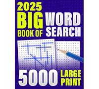 Big Book Of Word Search: Large Print Word Find Book for Adults & Seniors: 5000 Words Across 200 Themes, Easy-to-Read and Relaxing Brain Games Word Search puzzles with Big Font