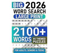 Big Book Of Word Search Puzzles For Adults: Large Print 2100+ Words, 85 Themed Wordfind Puzzles For Seniors & Adults, Anti Eye Strain, Fun Wordsearch To Keep Brain Busy