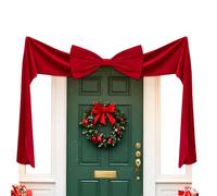Big Bow for Christmas Tree -Red Ribbon Wreath Ornaments with Long Streamers