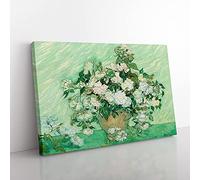 Big Box Art Roses Vol.1 di Vincent Van Gogh - Stampa artistica da parete, pronta da appendere, 76 x 50 cm, verde, verde