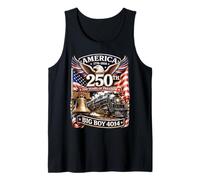Big Boy 4014 Train America Turns 250 Years Freedom Patriotic Canotta