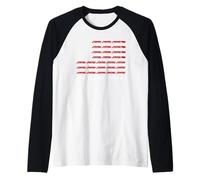Big Boy 4014 Train Engineer Steam Train American Flag July 4 Maglia con Maniche Raglan