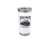 Big Boy 4014 Train Engineer Steam Train Conductor American Bicchiere termico in acciaio inox doppia parete