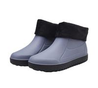 Big Boy Scarpe Invernali Scarpe Stivali Corti Acqua Caviglia Outdoor Moda Uomo Scarpe Casual, Grigio, 38 2/3 EU