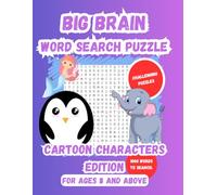 Big Brain Word Search Puzzle: Cartoon Characters Edition