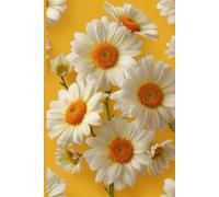 Big Bright White Daisy Flowers: Work Notebook, Funny Office Gift for Women, Coworker, Boss, Secret Santa Gag Gift (Blank Lined Journal)