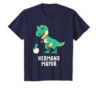 Big Brother Dinosaur Maglietta, Bambini, Navy, 4 Anni