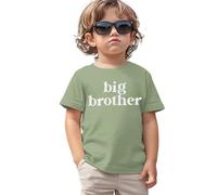 Big Brother - Maglietta estiva a maniche corte per bambini, per bambini, in cotone, Haze Verde, 3-4 Anni