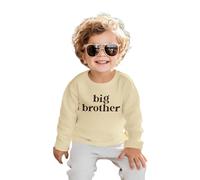 Big Brother - Maglione per neonati con fratello grande, per bambini, con scollo rotondo, a maniche lunghe, in autunno e inverno, per fratelli, arancione, 2-3 Jahre