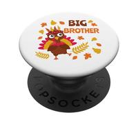 Big Brother Thanksgiving Turkey Cute Fall PopSockets PopGrip Adesivo
