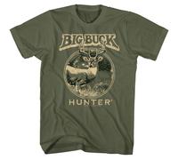 Big Buck Hunter Two Tone Buck T-Shirt Manica Corta Verde Militare