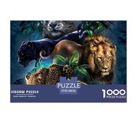Big Cats Group Portrait Safe Cardboard Material Fun Challenging Experience, Great for Adults And Older Teenagers Alike 38x26cm/1000pcs