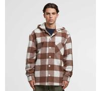 Urban Classics Giacca Big Check With Cappuccio TB7047 L Bianco