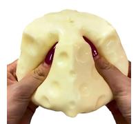 Big Cheese Squishy Square - Giocattoli Fidget Squishy Formaggio, Lovely Unbreakable Giant Cheese Block SquishyFidget Toy Stress Ball, SquishyForma Blocco Formaggio Silicone For Men Women Kids