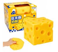 Big Cheese Squishy Square,Giocattolo Squishy Formaggio,XXL anti-stress Squeeze Super Cheese,Giocattolo Antistress Squishy Cheese,Squeezes Toys,Squishy antistress,per Spremere e Rilassare
