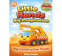 Big Construction Trucks: A Bold and Easy Coloring Book for Toddlers Ages 3-4