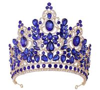 Big Crystal Crown for Women Girls Wedding Bride Bridal Crown and Tiaras Party Head Abbele Crown
