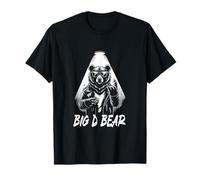 Big D Daddy Bear Rockstar Retro con riflettori e occhiali da sole Maglietta