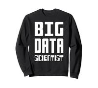 Big Data Scientist Self-Ironic Data Nerd Design Testo Bianco Felpa