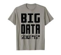 Big Data Scientist Self-Ironic Data Nerd Design Testo Nero Maglietta