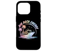 Big Deck Energy Divertente Nave da crociera Viaggi Vacanze Tie Dye Custodia per iPhone 16 Pro