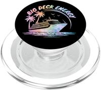 Big Deck Energy Divertente Nave da crociera Viaggi Vacanze Tie Dye PopSockets PopGrip per MagSafe