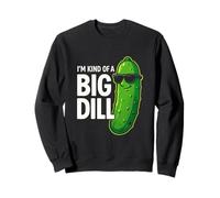 Big Dill Funny Pickle Pun Barzellette Sarcastiche Felpa